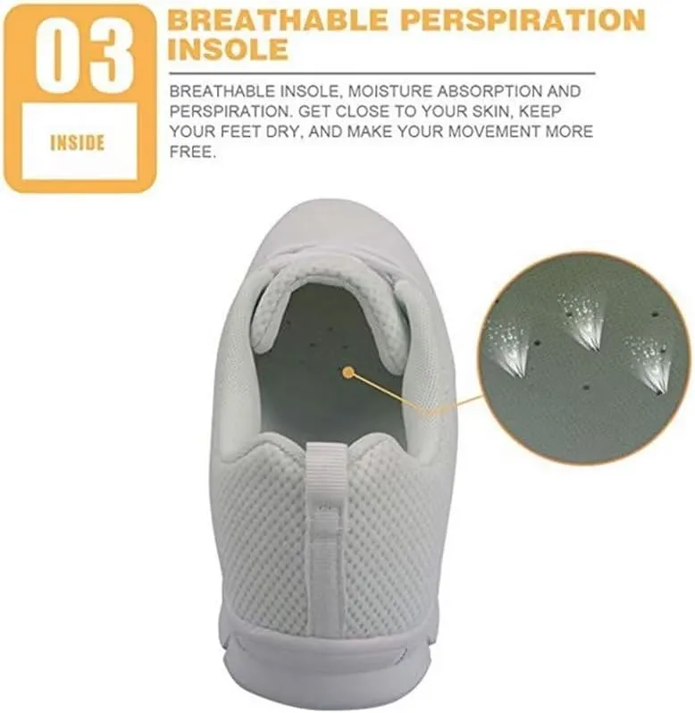 Jeiento Outdoor Running Sneaker for Women Men Fashion Tennis Shoes Causal Travel Walking Flat Shoes Breathable Mesh Workout Casual Shoes