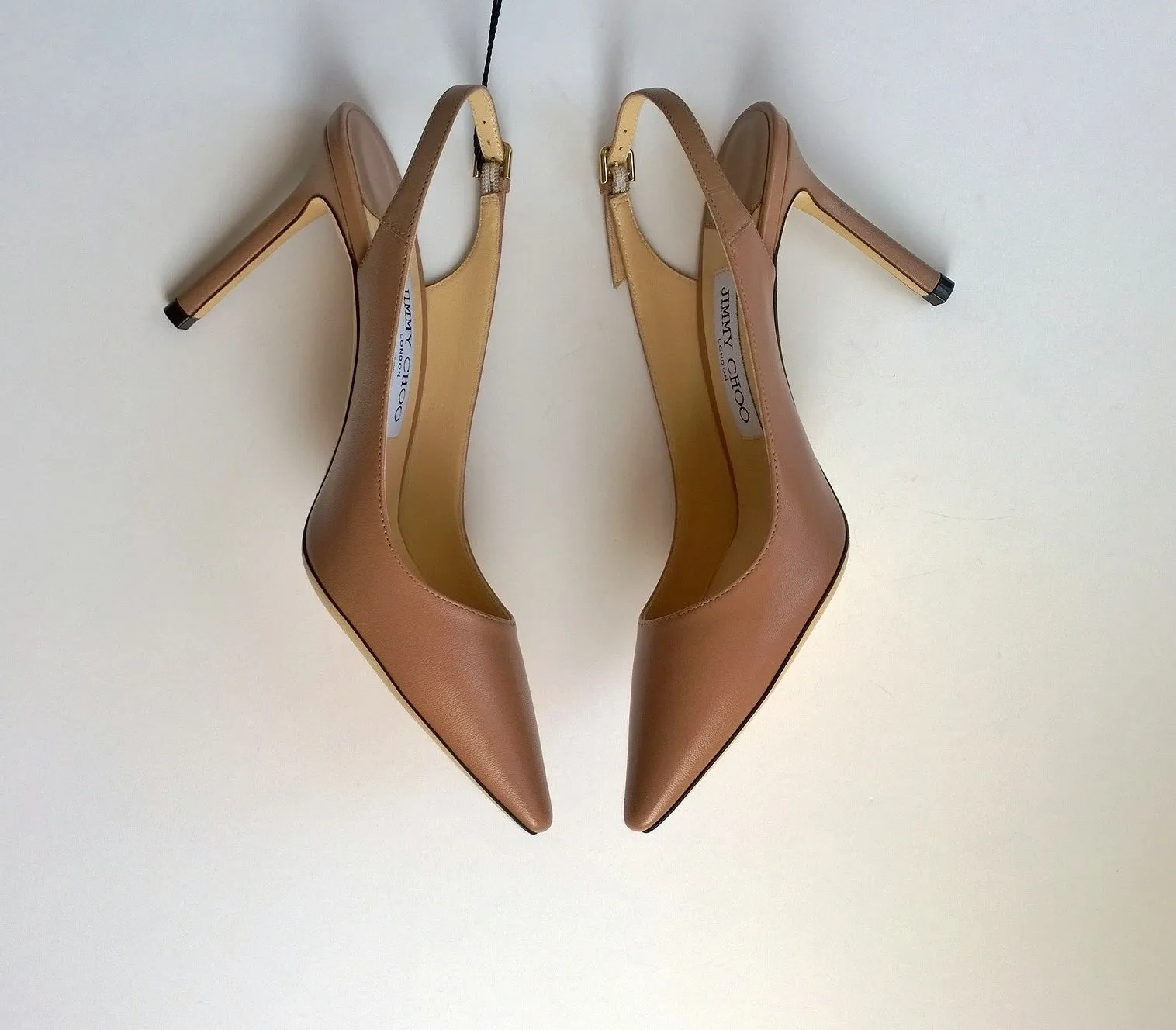 Jimmy Choo Erin Slingback Heels in Dusty Nude Ballet Pink 85