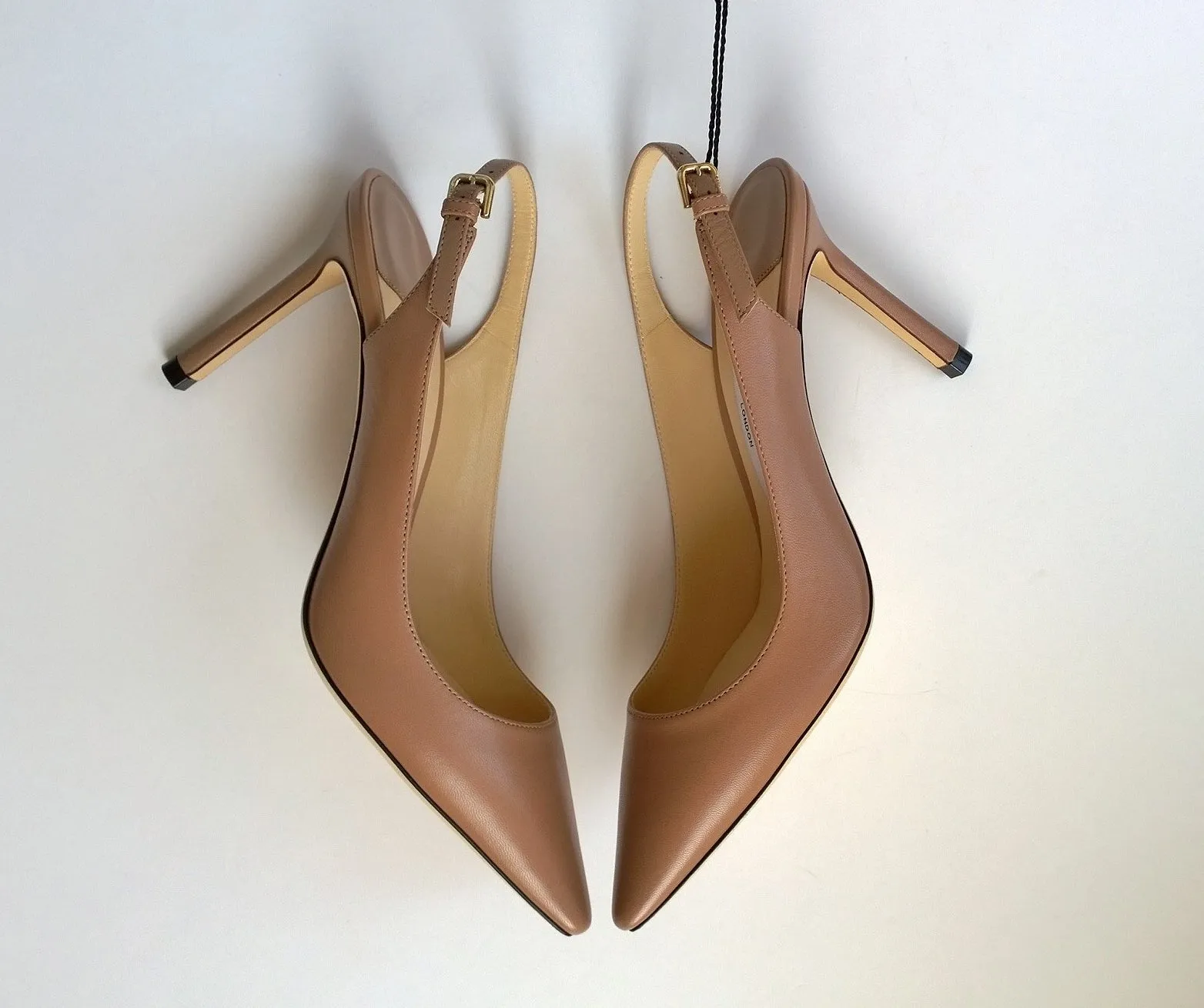 Jimmy Choo Erin Slingback Heels in Dusty Nude Ballet Pink 85