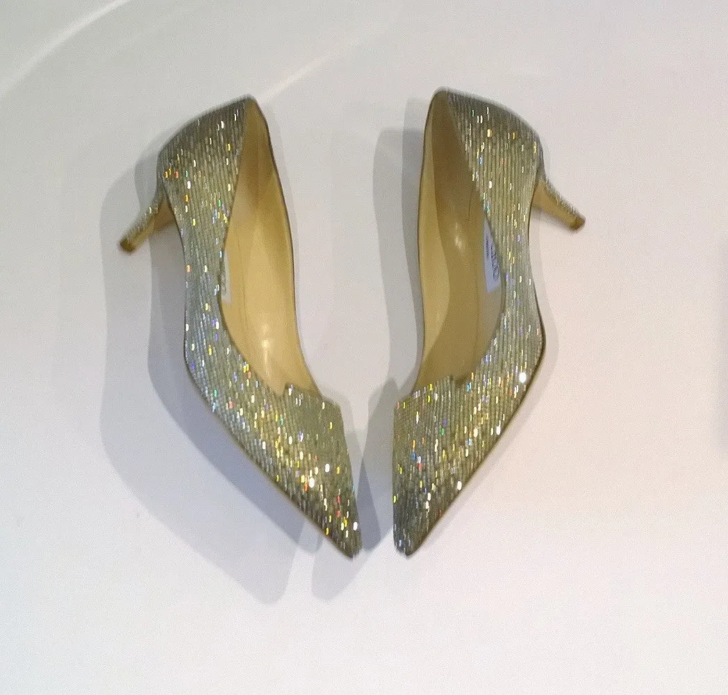 Jimmy Choo Strass Kitten Heels rhinestone shoes Allure