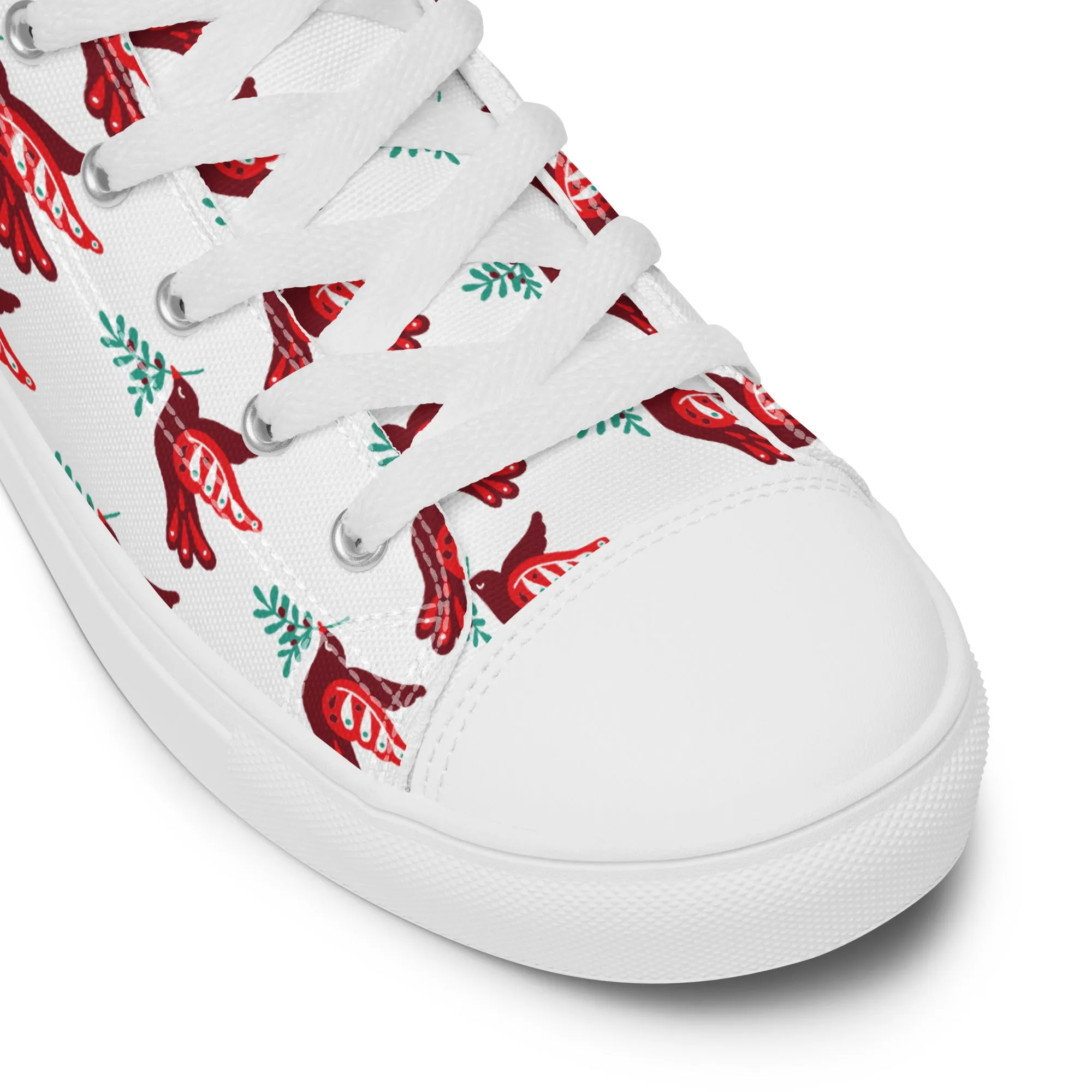 Men Christmas High Top Canvas Shoes (Glamourange Holiday Magic Canvas Shoes For Men - 002)