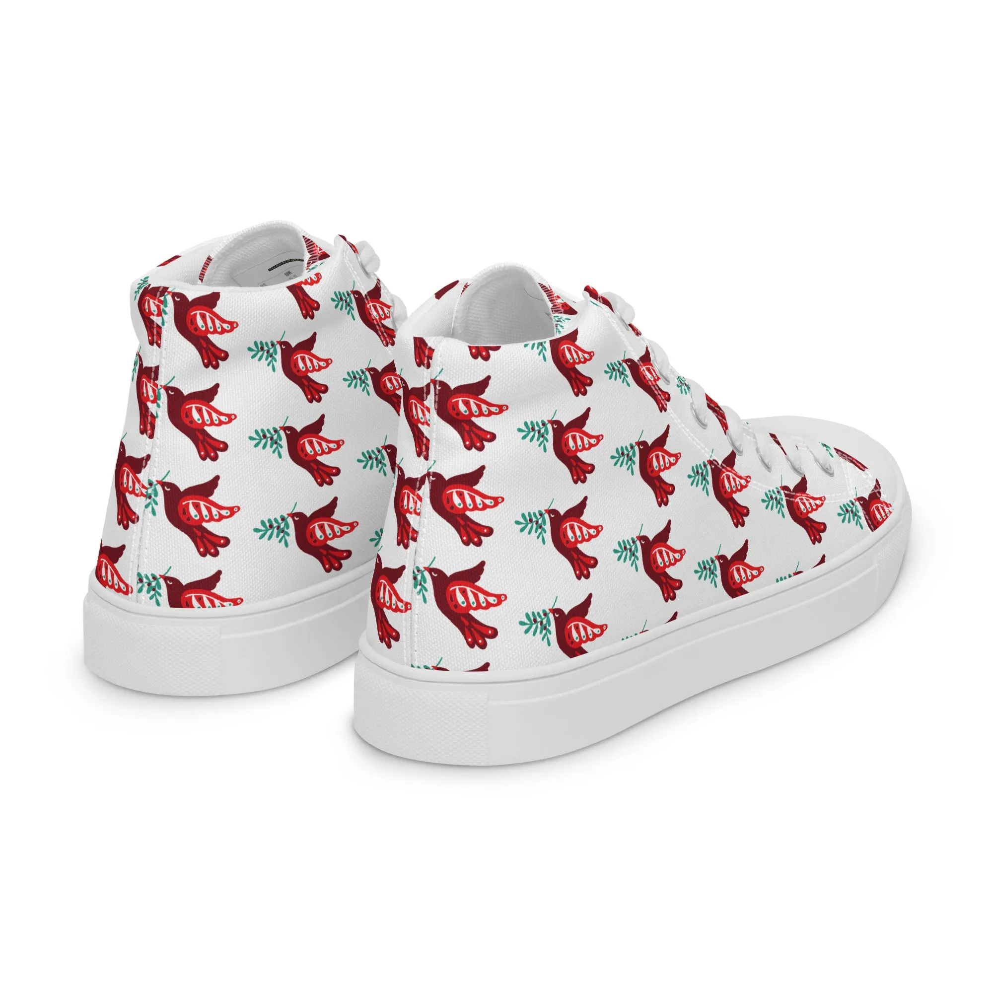 Men Christmas High Top Canvas Shoes (Glamourange Holiday Magic Canvas Shoes For Men - 002)