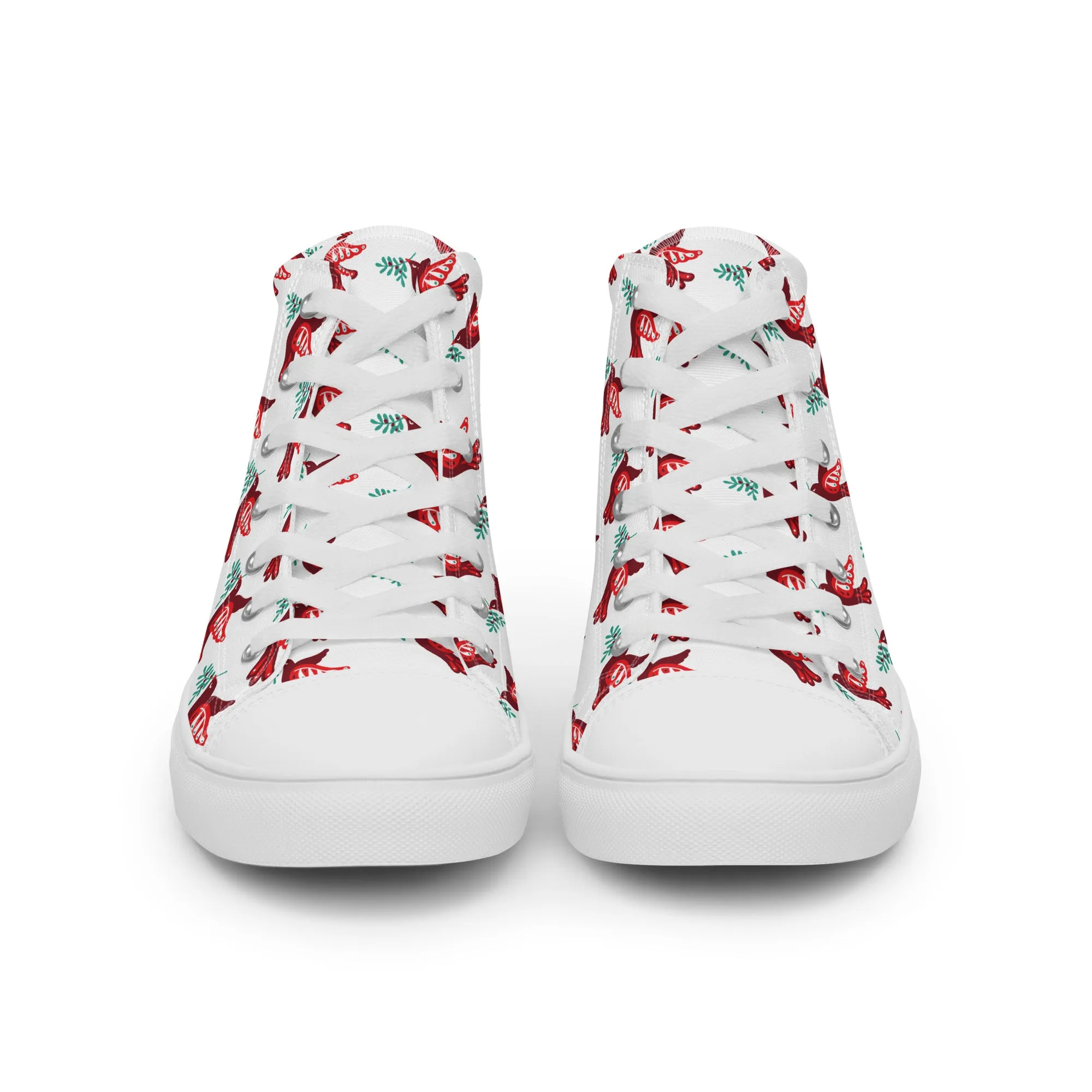 Men Christmas High Top Canvas Shoes (Glamourange Holiday Magic Canvas Shoes For Men - 002)