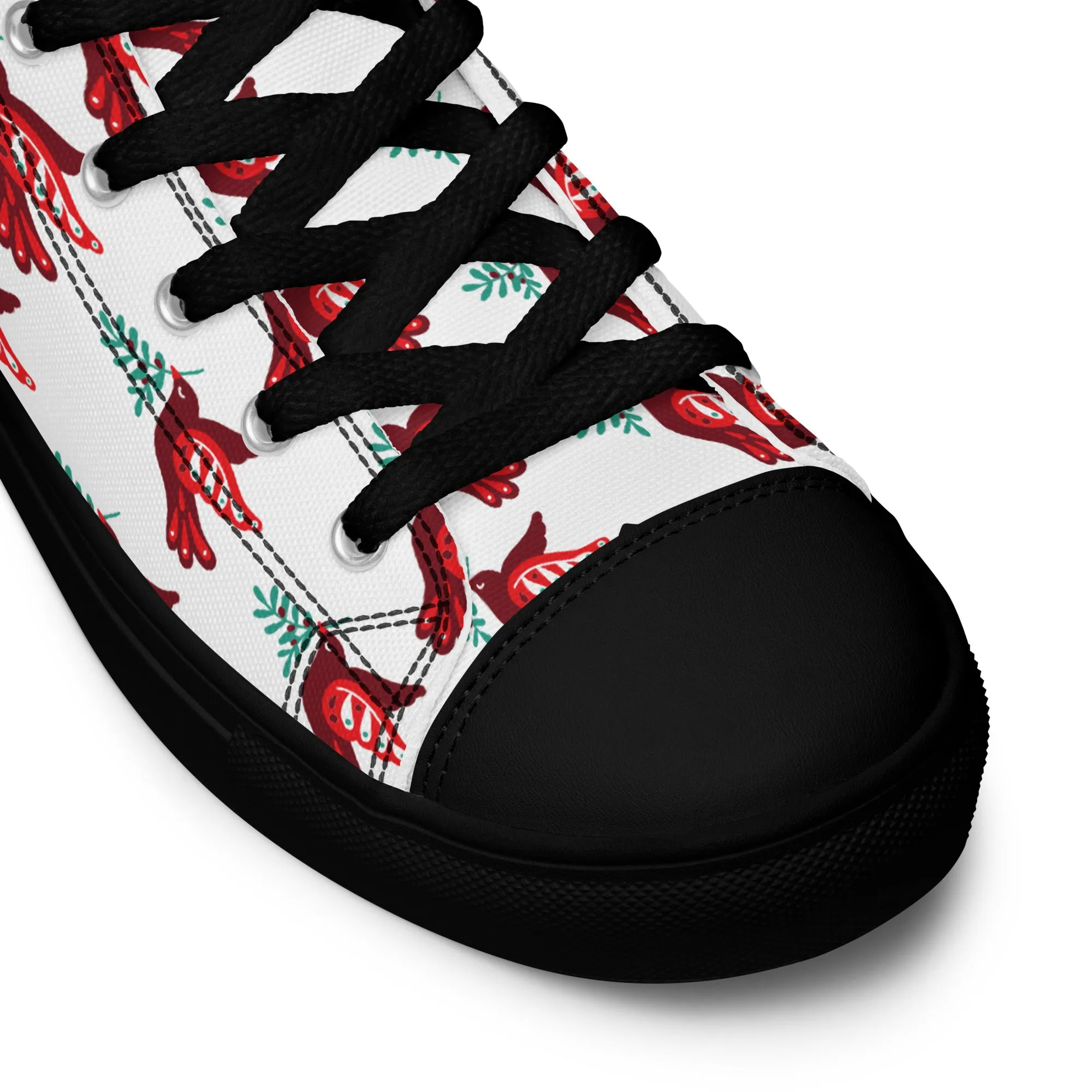 Men Christmas High Top Canvas Shoes (Glamourange Holiday Magic Canvas Shoes For Men - 002)