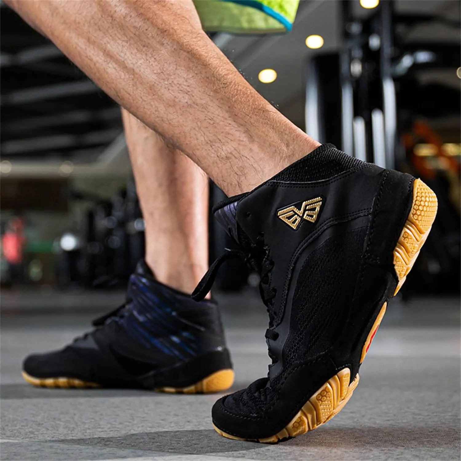 Mens Boxing Shoes Breathable Squat Sports Trainers Casual Wrestling Fitness Athletic Sneakers