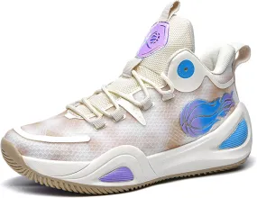 Men's Women's High Top Graffiti Anti Slip Training Basketball Shoes, Arch Support Casual Breathable Sports Running Shoes, Fitness Cushioning Walking Jogging Shoes