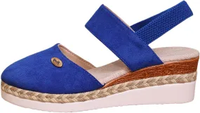 Orthopedic Platform Wedge Sandals for Women 2025 Summer Dressy Flat Closed Toe Ankle Strap Espadrilles Sandals Comfortable Casual Strappy Slip on Sandal Beach Boho Sandal Outdoor Shoes