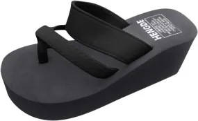 peqiut Wedges Sandals for Women Beach Flip Flops Thick Soled Slippers Womens Sandals with Arch Support