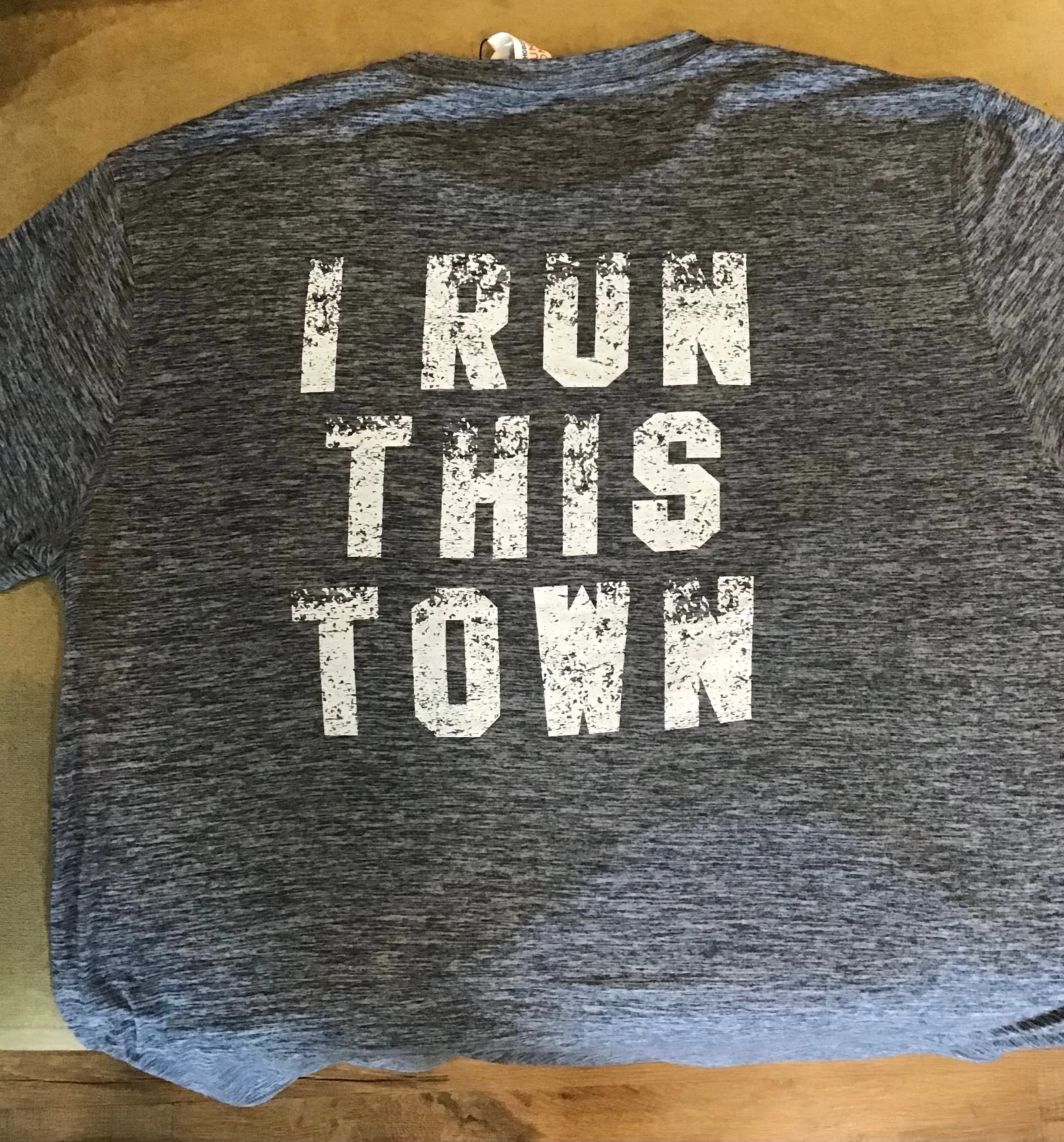 RBRC Women's "I RUN THIS TOWN" Performance Short Sleeve Tech Shirt