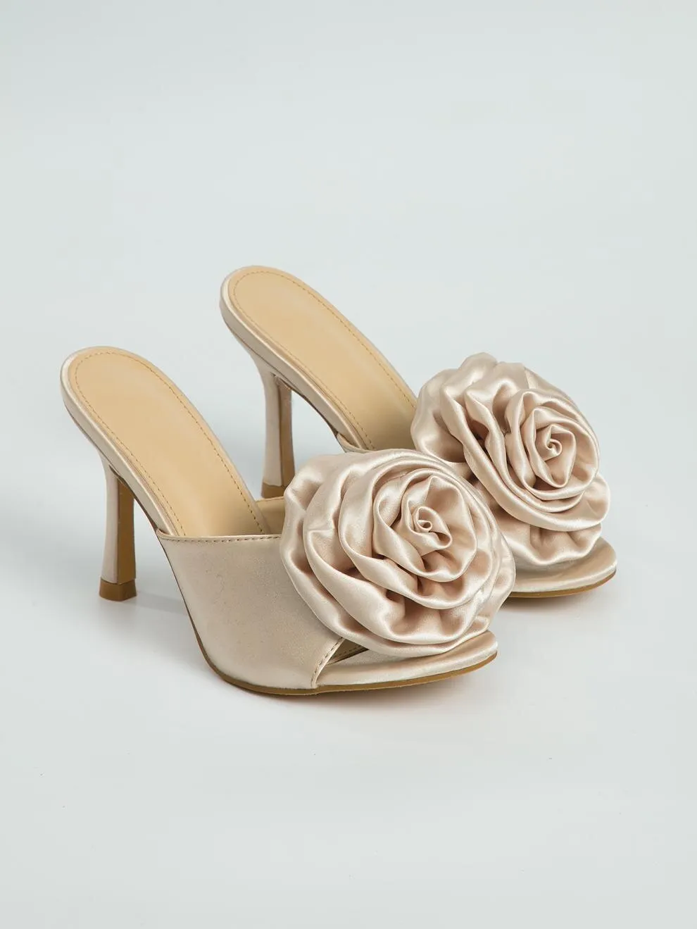 Rose Silk Flower Sandals