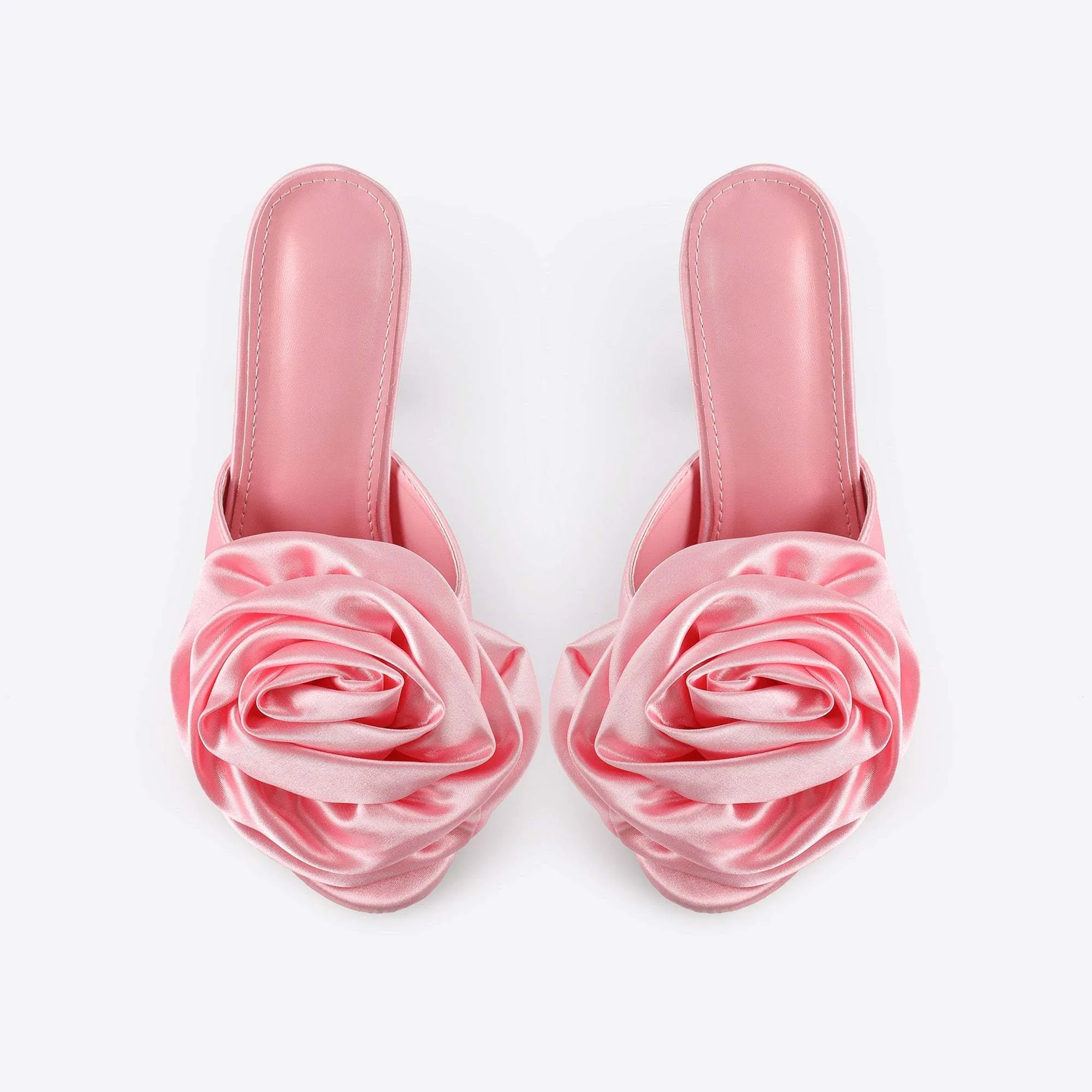 Rose Silk Flower Sandals