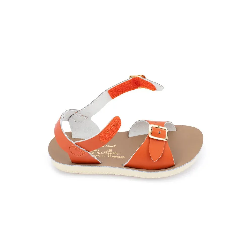 SALTWATER - KIDS SUNSAN SURFER HOOK & LOOP(VELCRO): PAPRIKA
