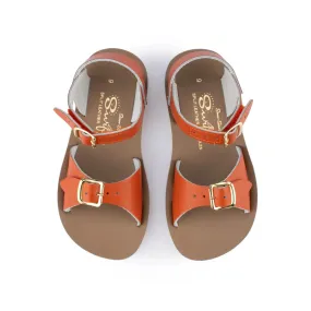 SALTWATER - KIDS SUNSAN SURFER HOOK & LOOP(VELCRO): PAPRIKA