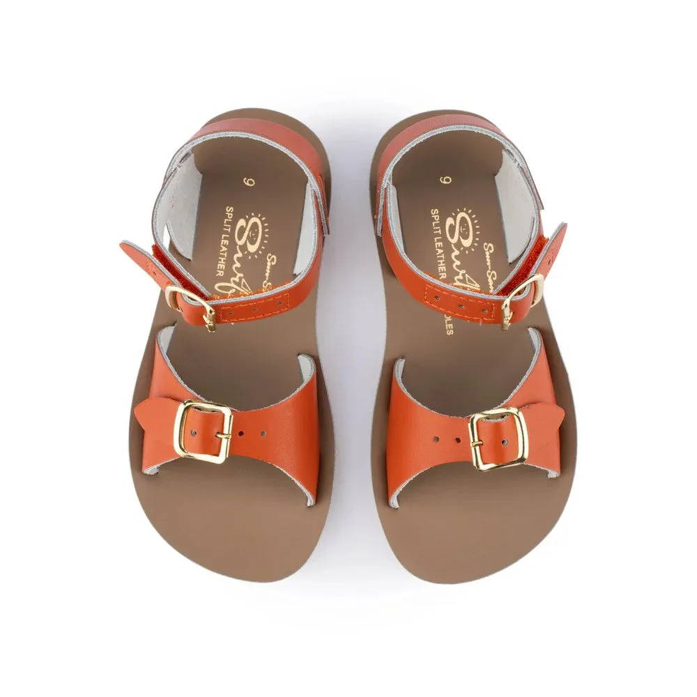 SALTWATER - KIDS SUNSAN SURFER HOOK & LOOP(VELCRO): PAPRIKA