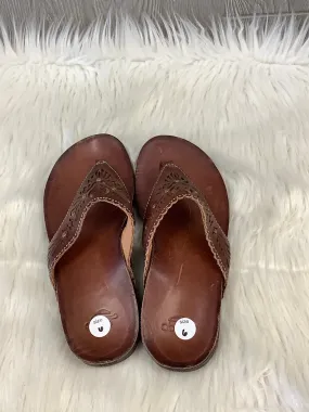 Sandals Flats By Abeo In Brown, Size: 6