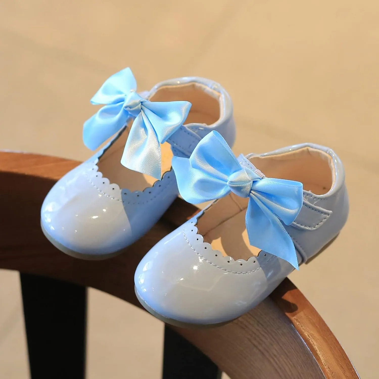School Uniform Dress Shoes for Toddler Girls Mary Jane Flat Flower Girl Shoes Little Kid Ballet Shoes Church Shoes