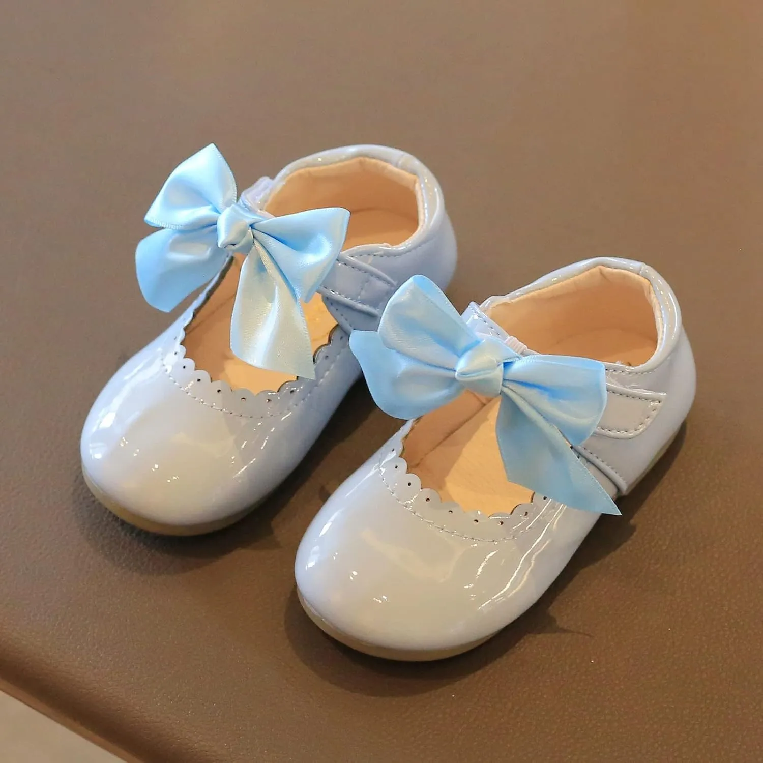 School Uniform Dress Shoes for Toddler Girls Mary Jane Flat Flower Girl Shoes Little Kid Ballet Shoes Church Shoes