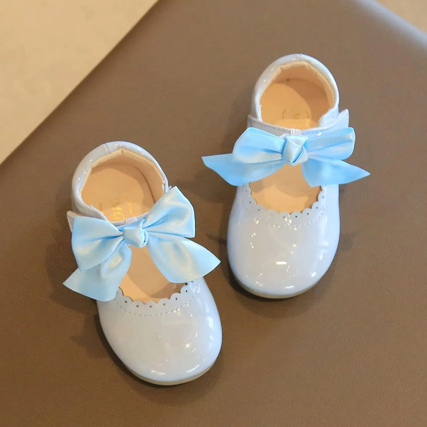 School Uniform Dress Shoes for Toddler Girls Mary Jane Flat Flower Girl Shoes Little Kid Ballet Shoes Church Shoes