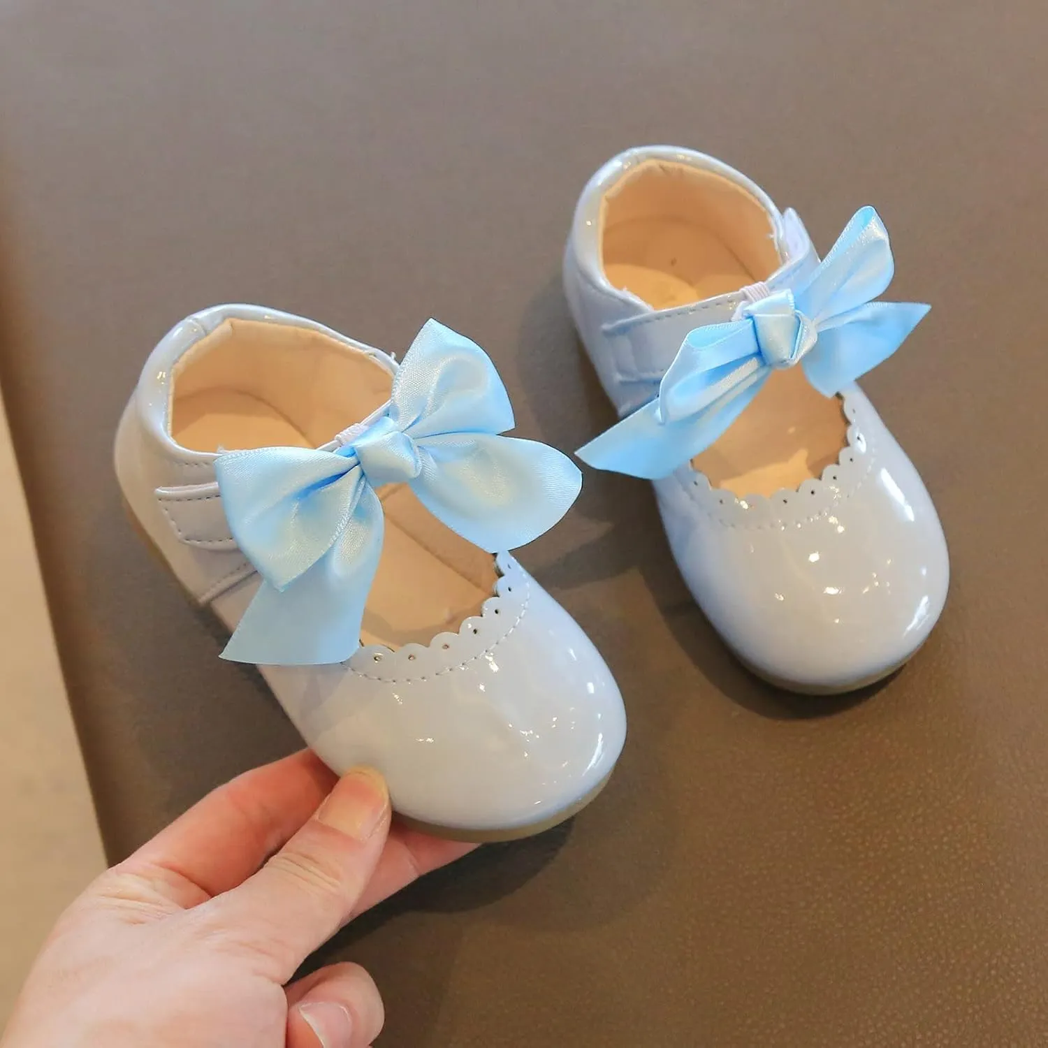 School Uniform Dress Shoes for Toddler Girls Mary Jane Flat Flower Girl Shoes Little Kid Ballet Shoes Church Shoes