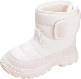 Snow Boots for Kids Boys Girls Winter High Top Non-Slip Shoes Cold Weather Faux Fr Lined Outdoor Sport Sneaker