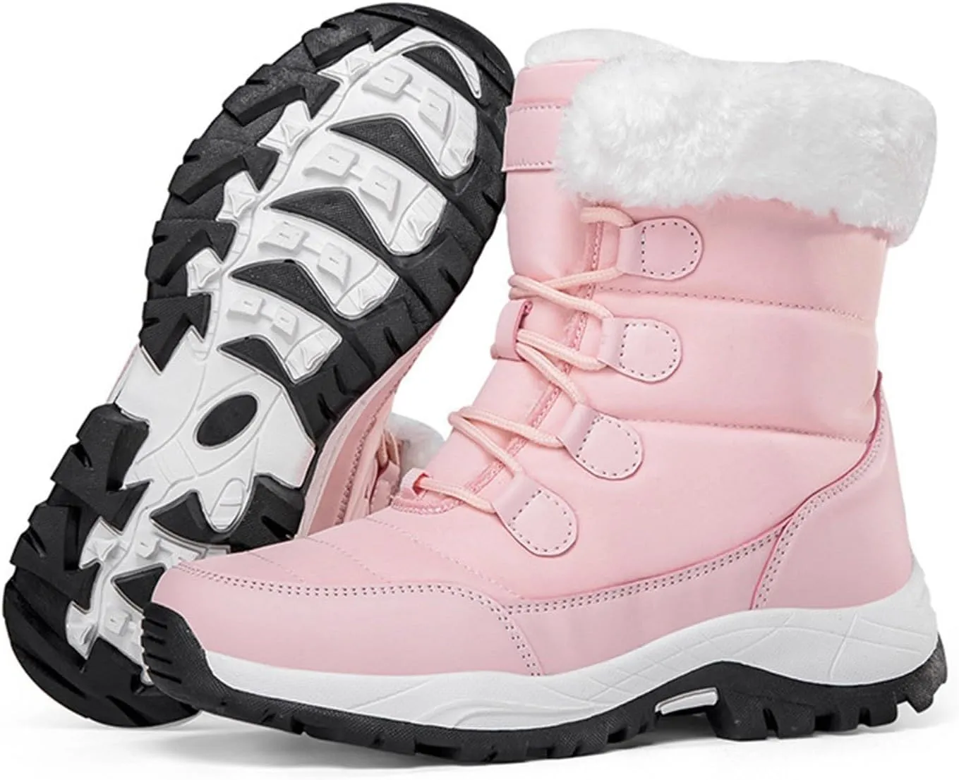 Warm Winter Boots Women Shoes Anti Slip Ankle Boots For Women Snow Boots Waterproof Plush Lined Short Boots Women