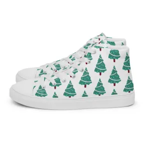 Women Christmas High Top Canvas Shoes (Glamourange Holiday Magic Canvas Shoes For Women - 0011)