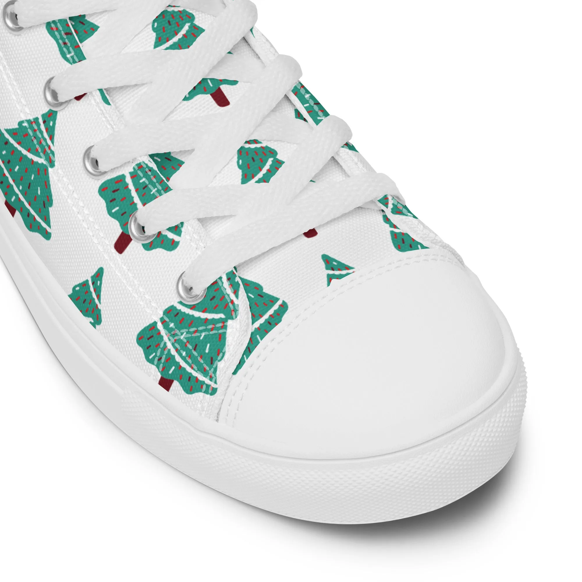 Women Christmas High Top Canvas Shoes (Glamourange Holiday Magic Canvas Shoes For Women - 0011)