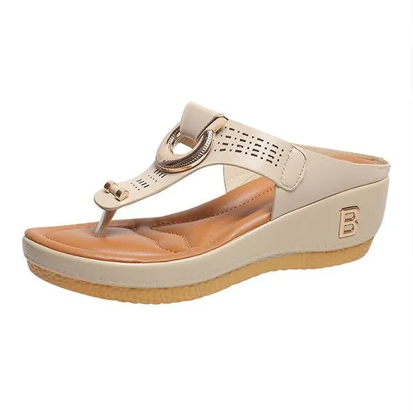 Women's Beach Hollow Wedge Flip Flops 01804584C