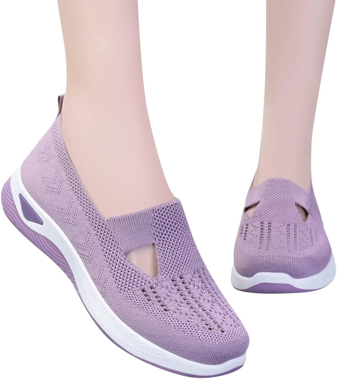 Women's Woven Orthopedic Breathable Soft Shoes Womens Tennis Shoes Casual Women Shoes Casual White Platform Sneakers White Tennis Shoe Cross Trainer Shoe