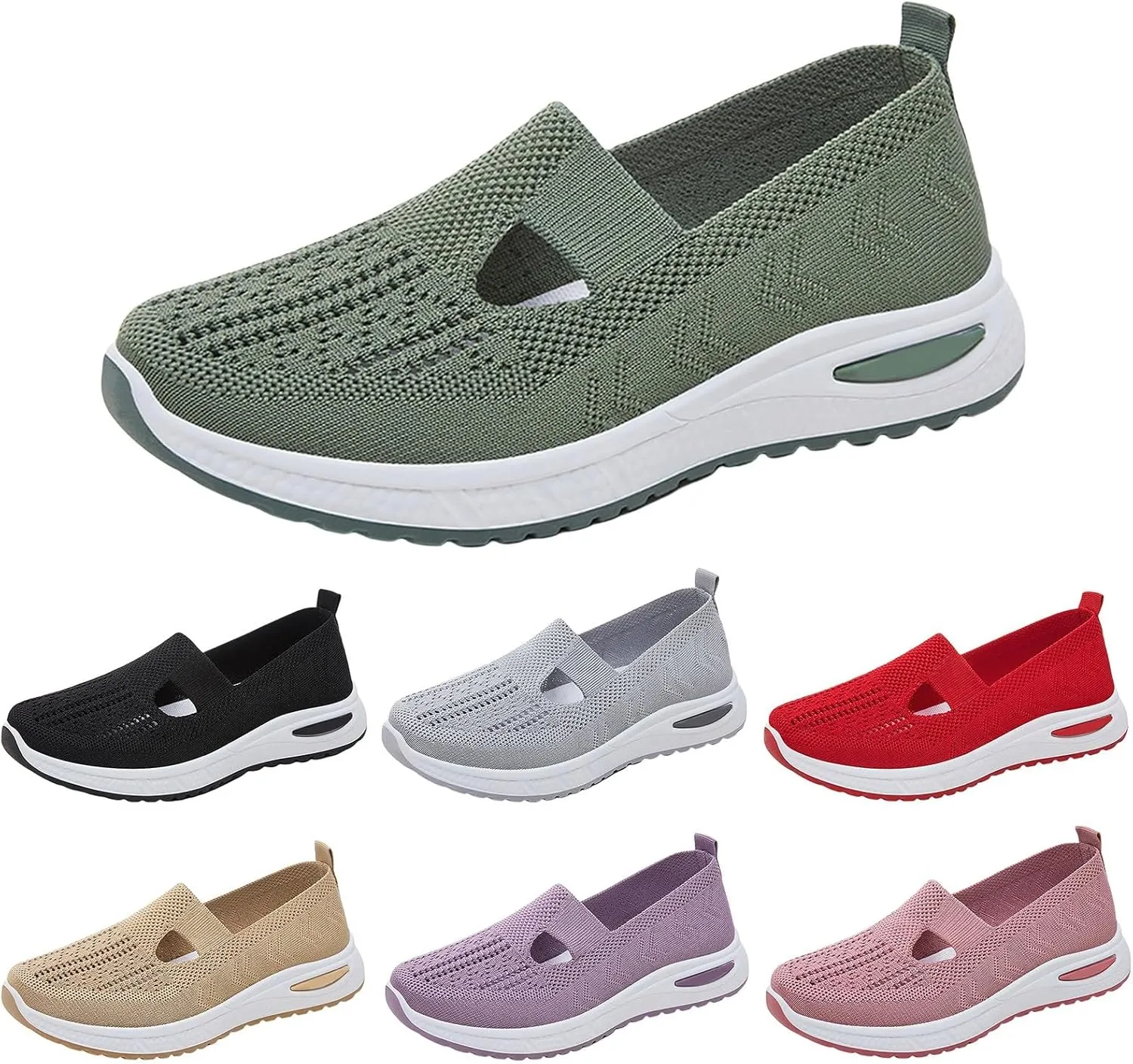 Women's Woven Orthopedic Breathable Soft Walking Running Shoes for Men Wide Feet Men's Shoes Casual Slip On Sneakers Black Tennis Shoe Loafers Shoe