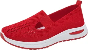 Women's Woven Orthopedic Breathable Soft Walking Running Shoes for Men Wide Feet Men's Shoes Casual Slip On Sneakers Black Tennis Shoe Loafers Shoe
